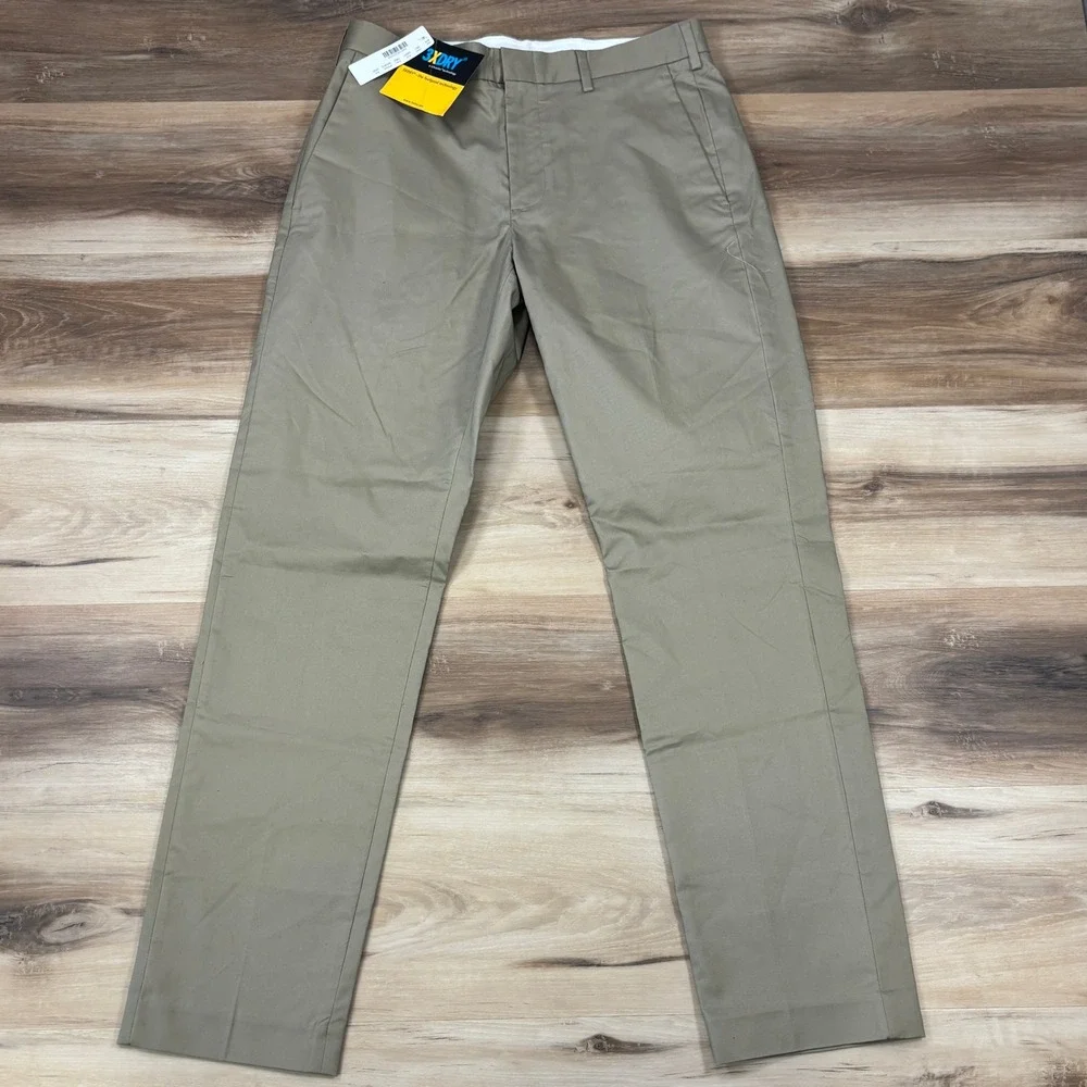 J. Crew Ludlow Dress Pants Mens 29x30 Slim 3XDRY Performance Khaki Tan Heritage